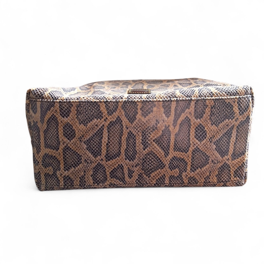 Dooney & Bourke Python Embossed Large Zip Hobo Sh… - image 5